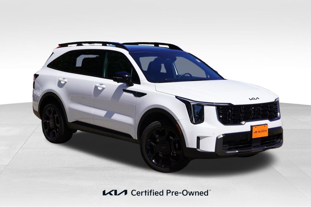 Glacial White Pearl 2025 Kia Sorento SUV / Crossover All-Wheel Drive 8-Speed Dual Clutch