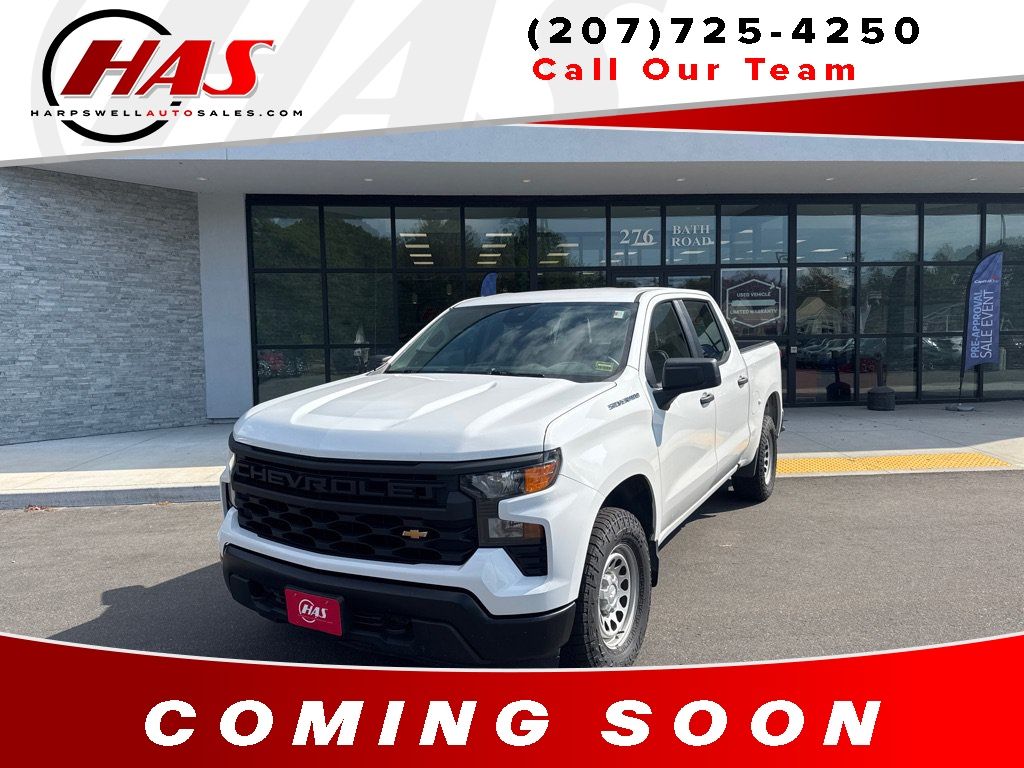 Summit White 2023 Chevrolet Silverado 1500 Pickup Truck Four-Wheel Drive 8-Speed Automatic