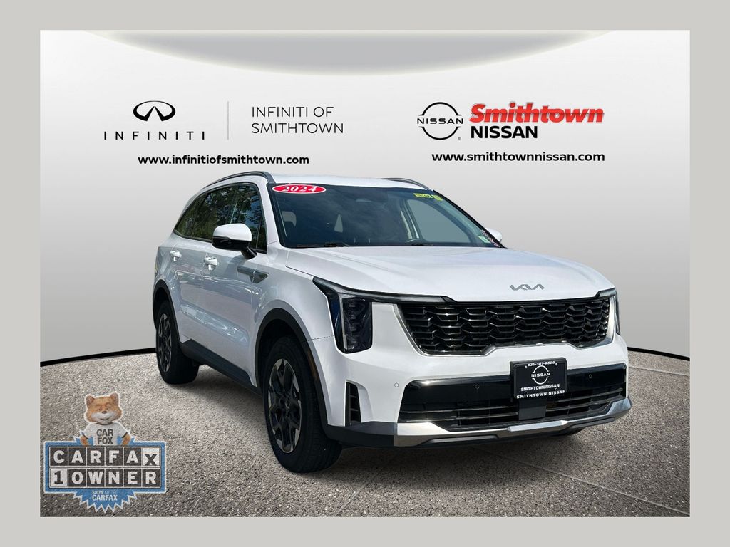 White Pearl 2024 Kia Sorento SUV / Crossover All-Wheel Drive 8-Speed Automatic