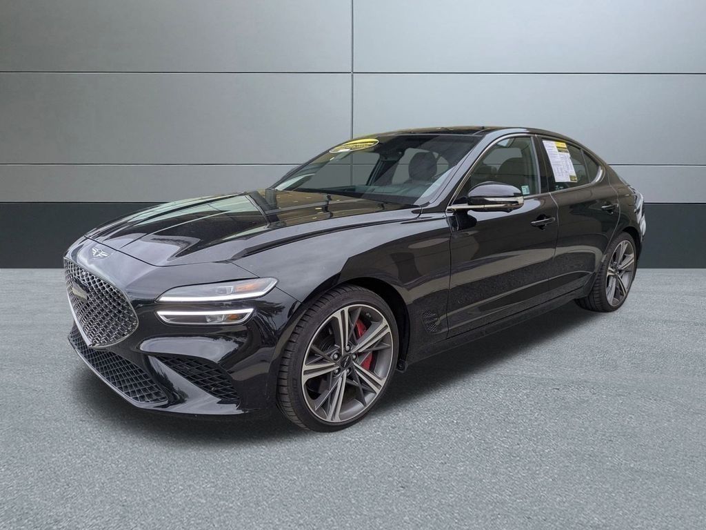 Vik Black 2025 Genesis G70 3.3T Sport Advanced RWD Sedan Rear-Wheel Drive 8-Speed Automatic