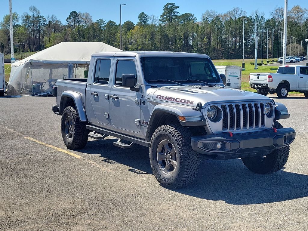 Billet Silver Metallic Clearcoat 2020 Jeep Gladiator Rubicon Crew Cab 4WD Pickup Truck Four-Wheel Drive 8-Speed Automatic
