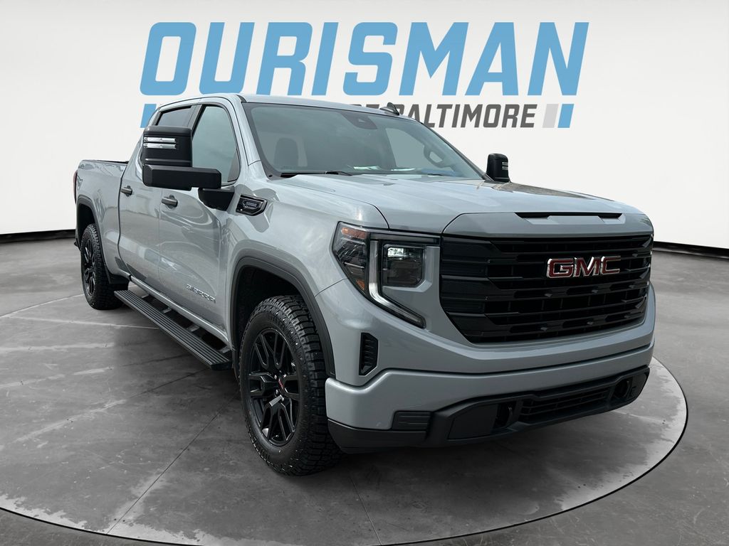 Gray 2024 GMC Sierra 1500 Pro Crew Cab 4WD Pickup Truck Four-Wheel Drive 8-Speed Automatic