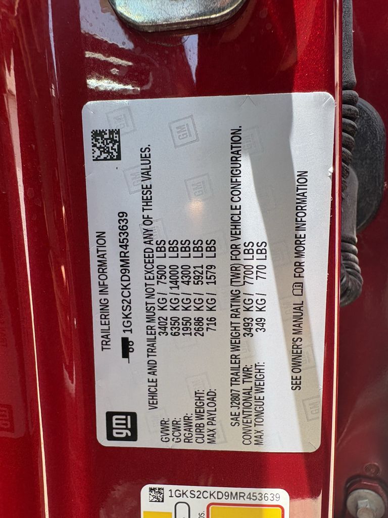 2021 GMC Yukon AT4 Red at Wharton Ford