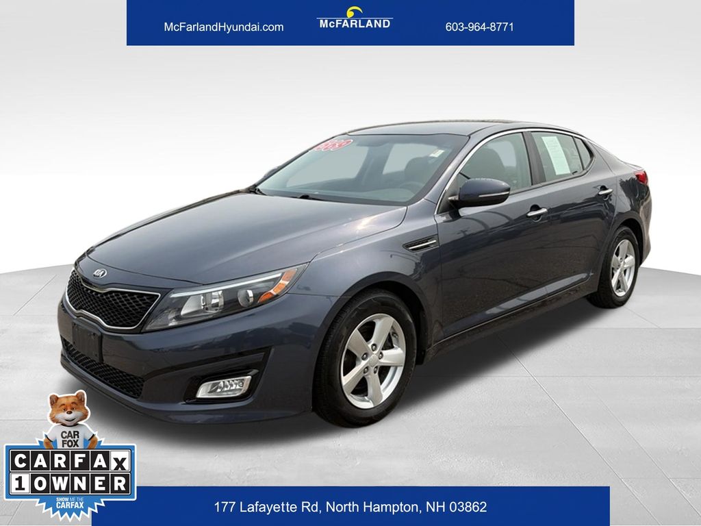 Smokey Blue 2015 Kia Optima Sedan Front-Wheel Drive 6-Speed Automatic