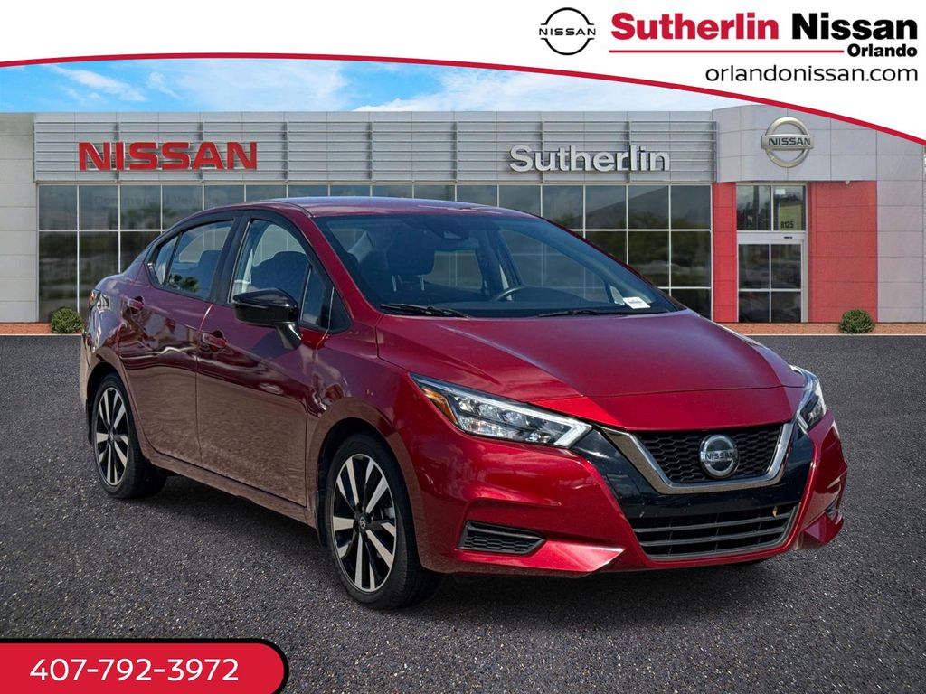 Red (Scarlet) 2022 Nissan Versa SR FWD Sedan Front-Wheel Drive Continuously Variable Transmission