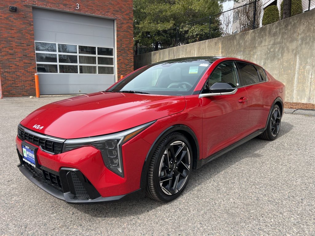 Currant Red 2025 Kia K4 GT-Line FWD Sedan Front-Wheel Drive Continuously Variable Transmission