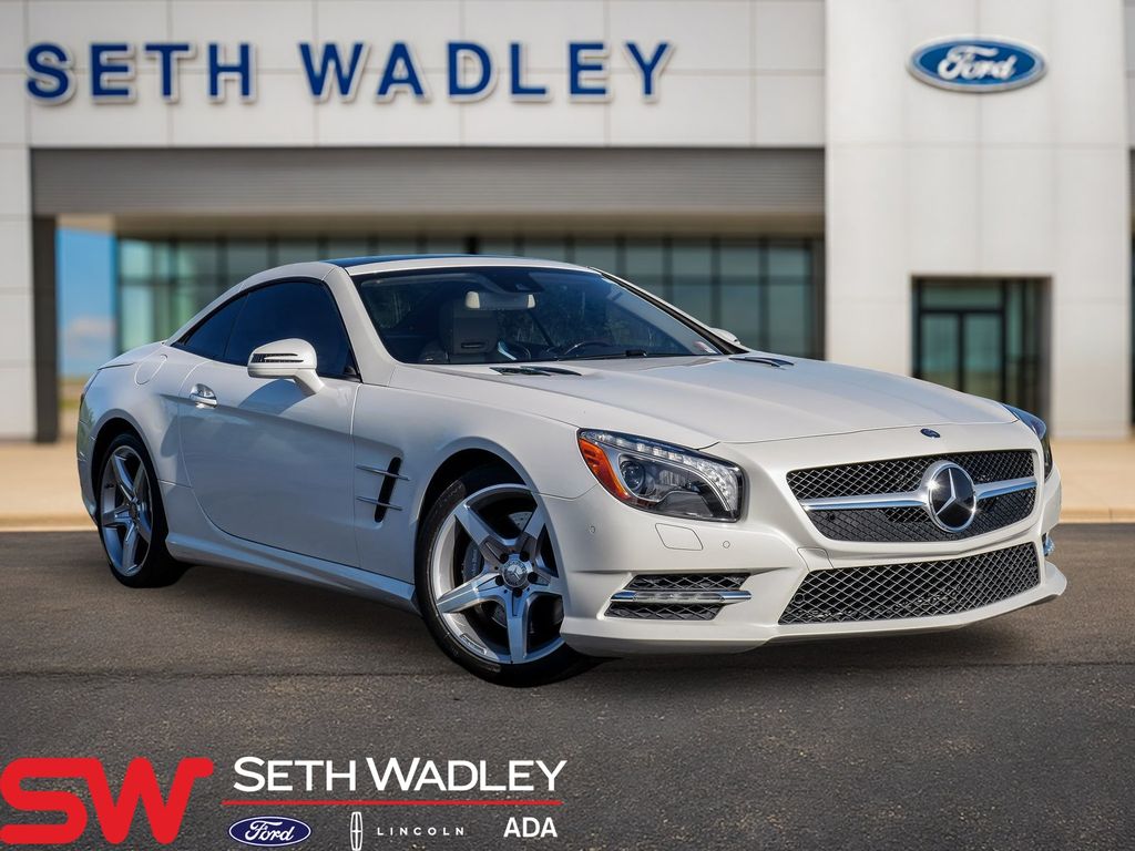 Polar White 2015 Mercedes-Benz SL-Class SL 400 Convertible Rear-Wheel Drive 7-Speed Automatic