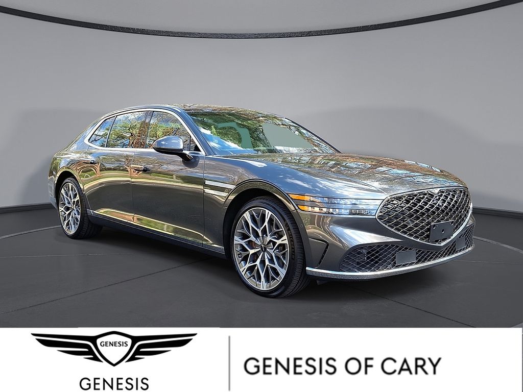 Makalu Gray 2025 Genesis G90 3.5T e-Supercharger AWD Sedan All-Wheel Drive 8-Speed Automatic