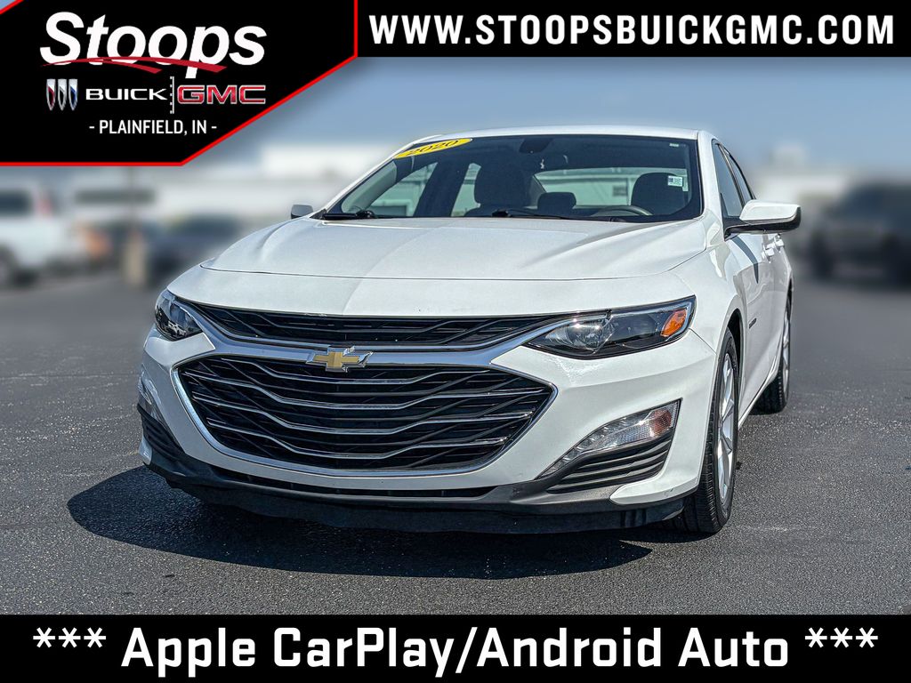 Summit White 2020 Chevrolet Malibu Sedan Front-Wheel Drive Continuously Variable Transmission