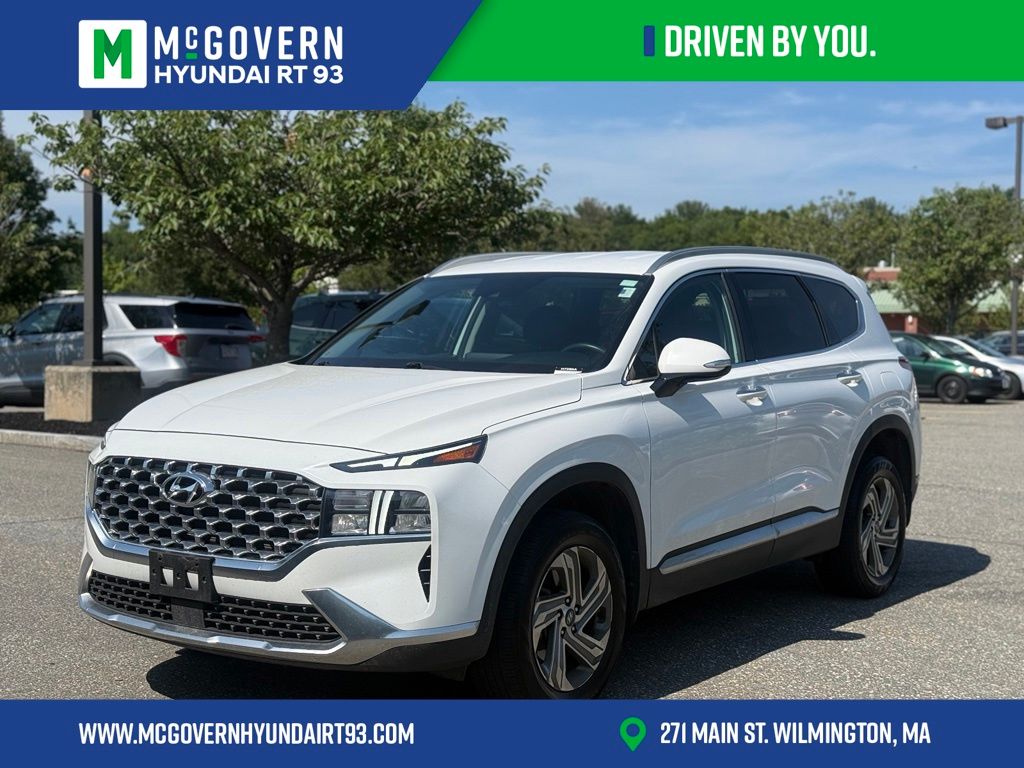 Quartz White 2022 Hyundai Santa Fe SUV / Crossover All-Wheel Drive 8-Speed Automatic