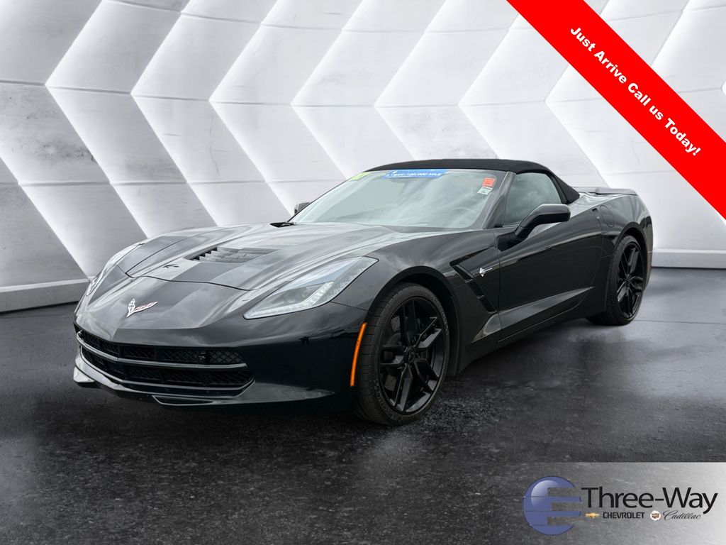 Black 2017 Chevrolet Corvette Stingray Z51 2LT Convertible RWD Convertible Rear-Wheel Drive 8-Speed Automatic