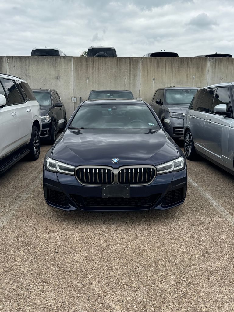 Blue 2022 BMW 5 Series M550i xDrive AWD Sedan All-Wheel Drive 8-Speed Automatic