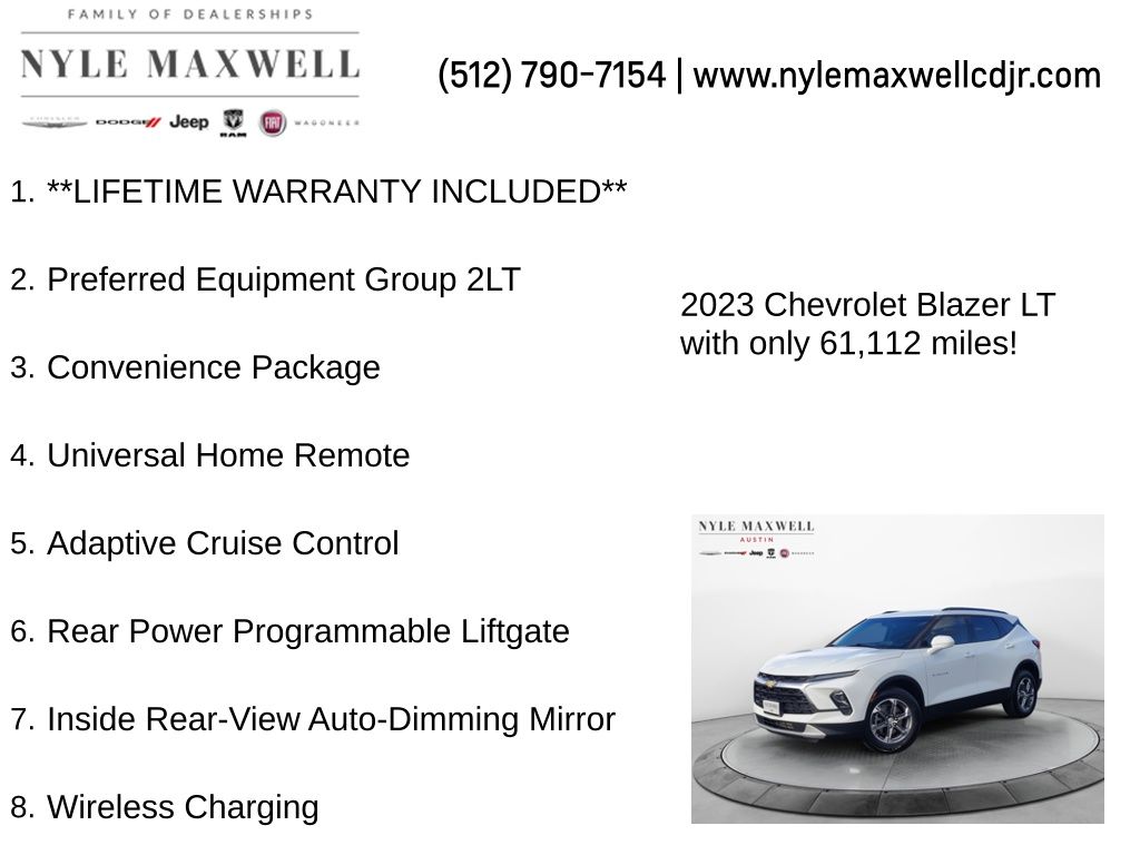 Used Car 2023 Chevrolet Blazer  Lt For Sale Under $25,000 In Austin, Texas