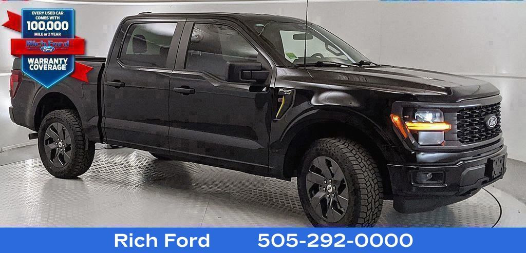 Black Metallic 2025 Ford F-150 STX SuperCrew 4WD Pickup Truck Four-Wheel Drive Automatic