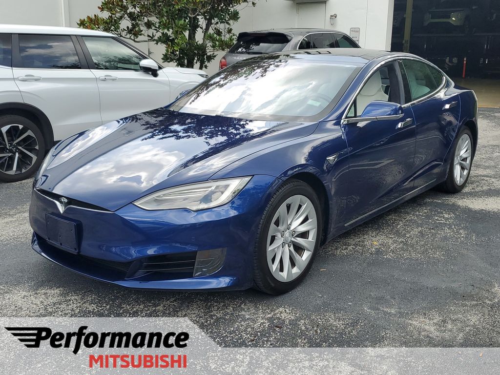 Deep Blue Metallic 2017 Tesla Model S Sedan Rear-Wheel Drive 1-Speed Automatic