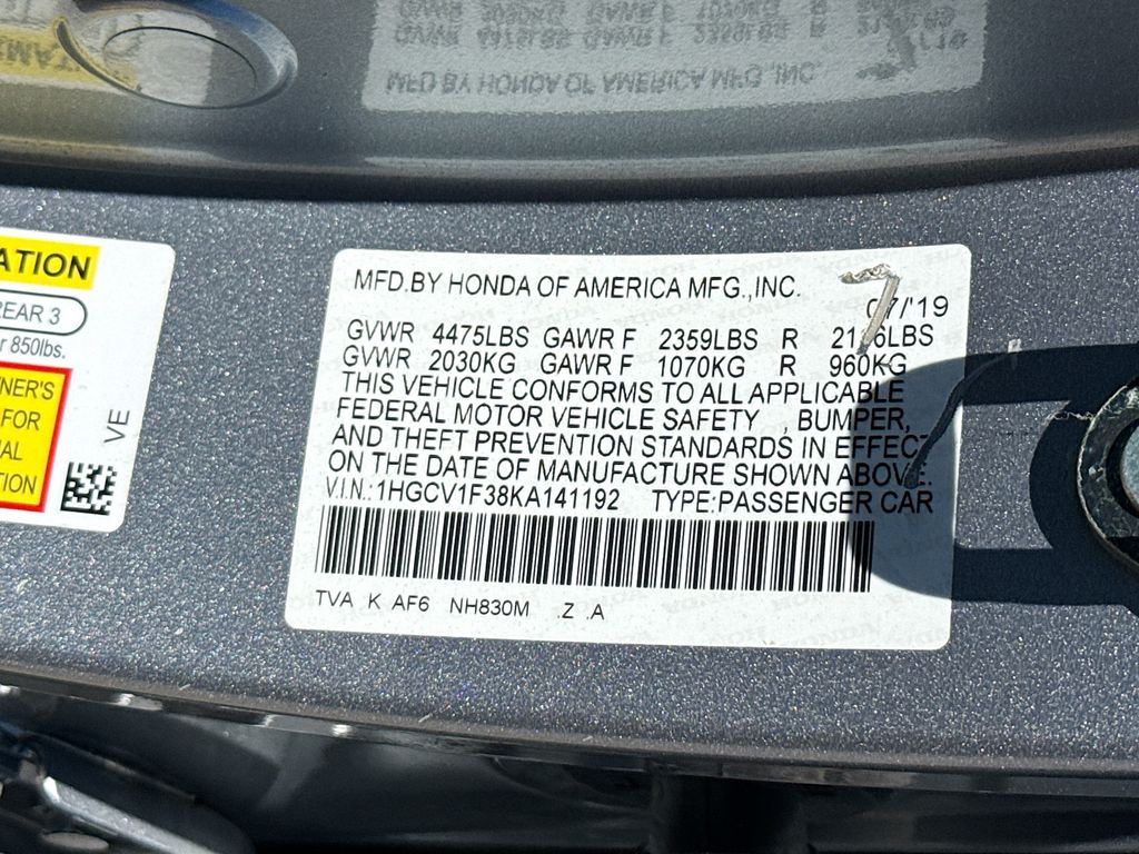 2019 Honda Accord Sport Silver at DeMontrond Mazda