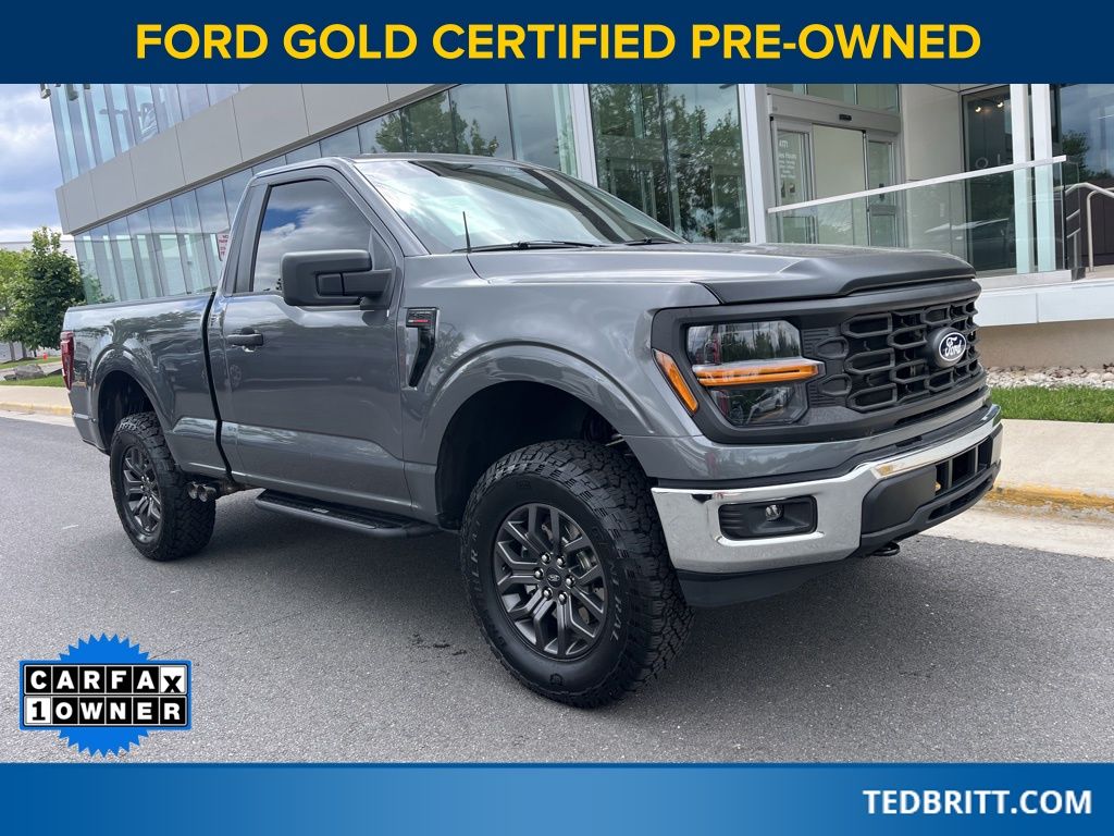 Gray Metallic 2025 Ford F-150 XL Regular Cab 4WD Pickup Truck Four-Wheel Drive Automatic