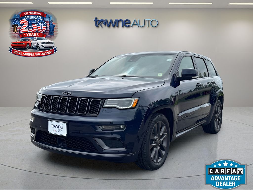 True Blue Pearlcoat 2018 Jeep Grand Cherokee SUV / Crossover Four-Wheel Drive 8-Speed Automatic