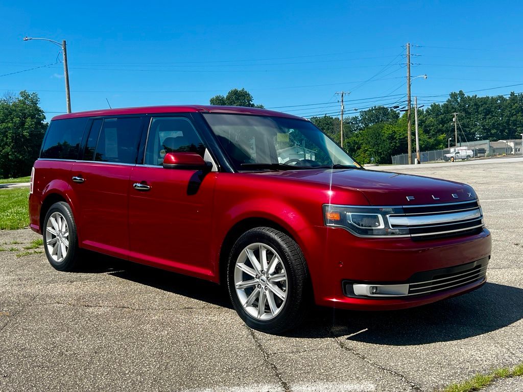 Ruby Red Metallic Tinted Clearcoat 2018 Ford Flex Limited SUV / Crossover Front-Wheel Drive 6-Speed Automatic