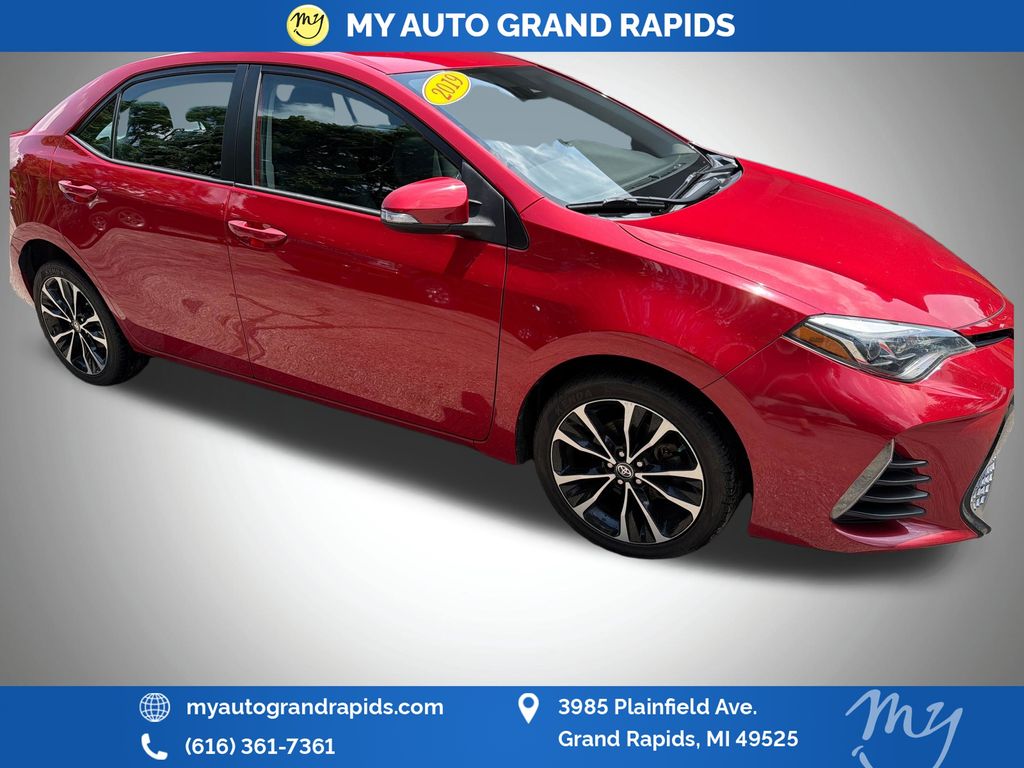 Barcelona Red Metallic 2019 Toyota Corolla Sedan Front-Wheel Drive Continuously Variable Transmission