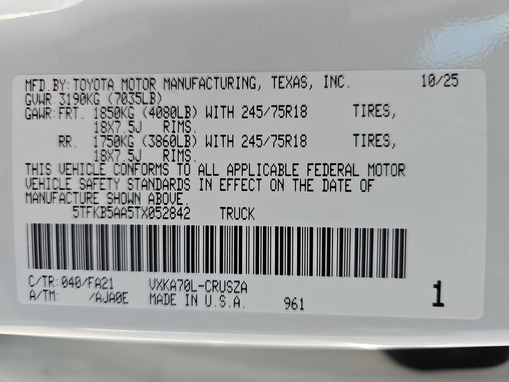 Used 2026 Toyota Tundra Truck
