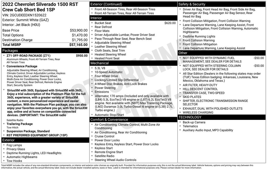 Certified Used 2022 White Chevrolet RST image 9