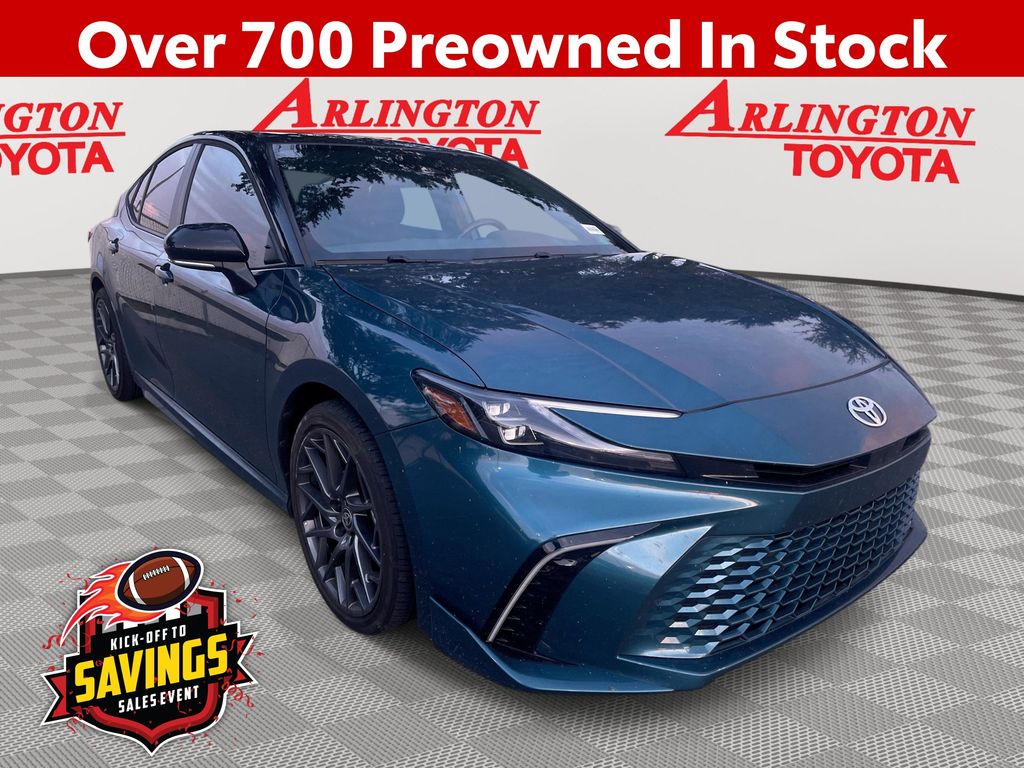 Ocean Gem/Midnight Black Metallic 2025 Toyota Camry Sedan Front-Wheel Drive Continuously Variable Transmission