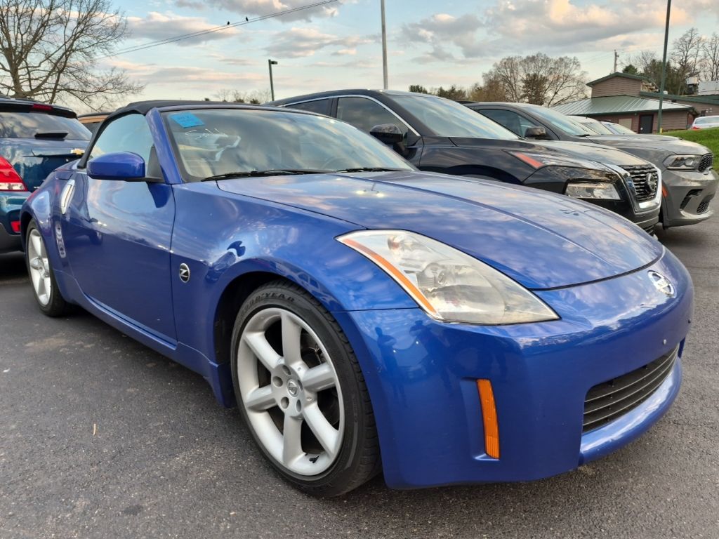 Daytona Blue Metallic 2004 Nissan 350Z Touring Coupe Rear-Wheel Drive 6-Speed Manual