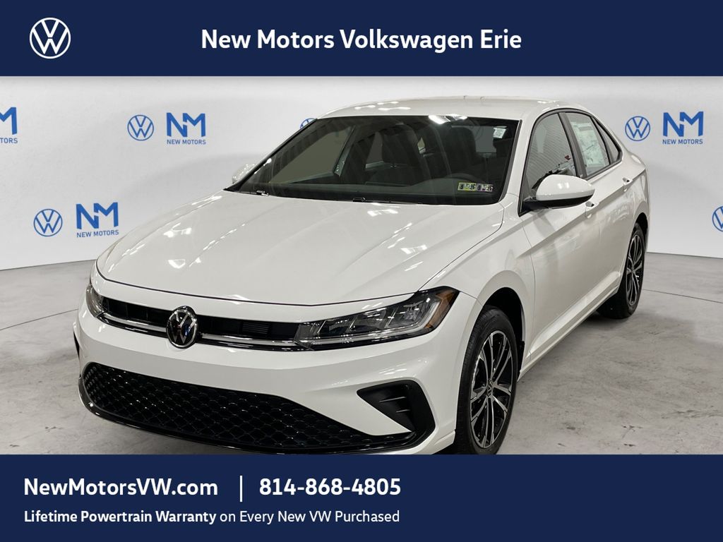 Pure White 2026 Volkswagen Jetta Sedan Front-Wheel Drive 8-Speed Automatic
