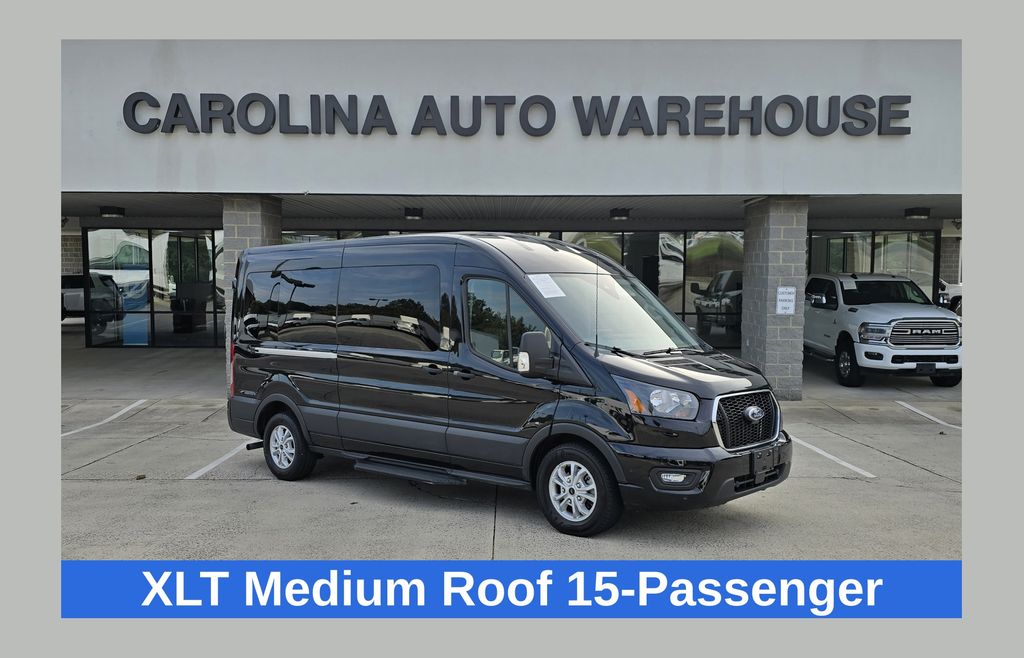Black Metallic 2025 Ford Transit Passenger Van Rear-Wheel Drive 10-Speed Automatic