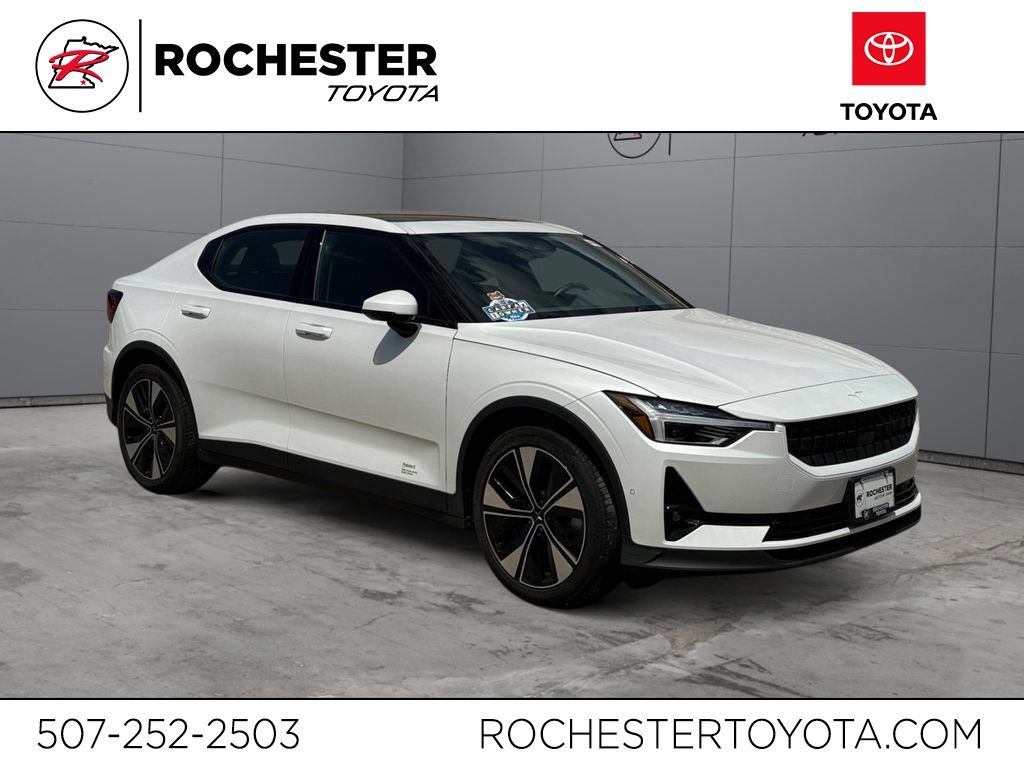 White (Snow Metallic) 2023 Polestar 2 Sedan All-Wheel Drive 1-Speed Automatic