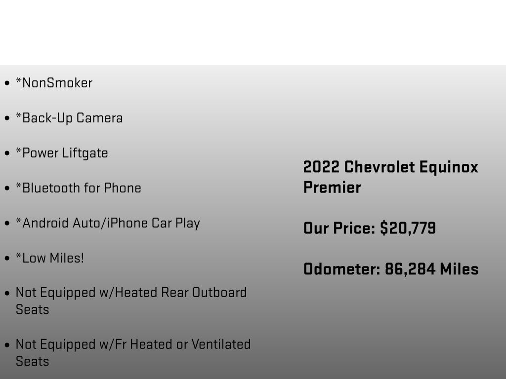 2022 Chevrolet Equinox Premier Black at Klick Lewis Buick Chevrolet