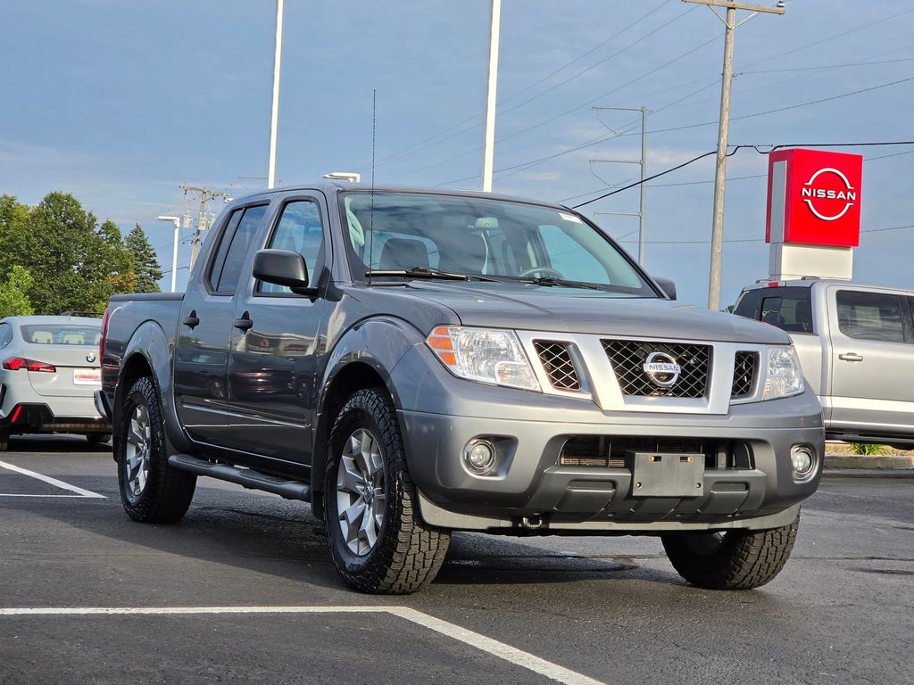 Gray (Gun Metallic) 2021 Nissan Frontier Pickup Truck Four-Wheel Drive 9-Speed Automatic