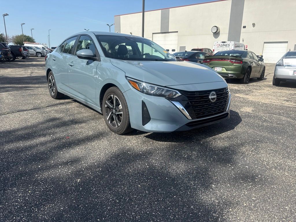 Atlantic Gray Metallic 2024 Nissan Sentra Sedan Front-Wheel Drive Continuously Variable Transmission