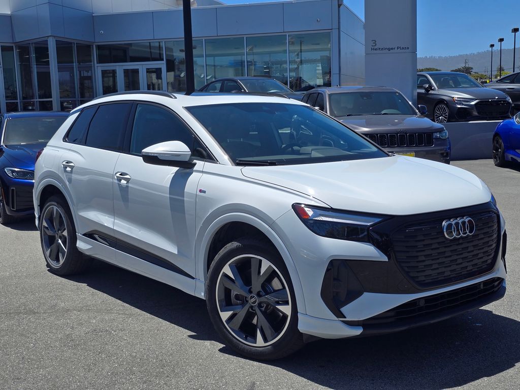 Glacier White Metallic 2024 Audi Q4 e-tron quattro Premium 50 SUV / Crossover All-Wheel Drive Automatic