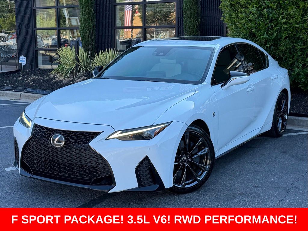 Ultra White 2021 Lexus IS Sedan Rear-Wheel Drive 8-Speed Automatic