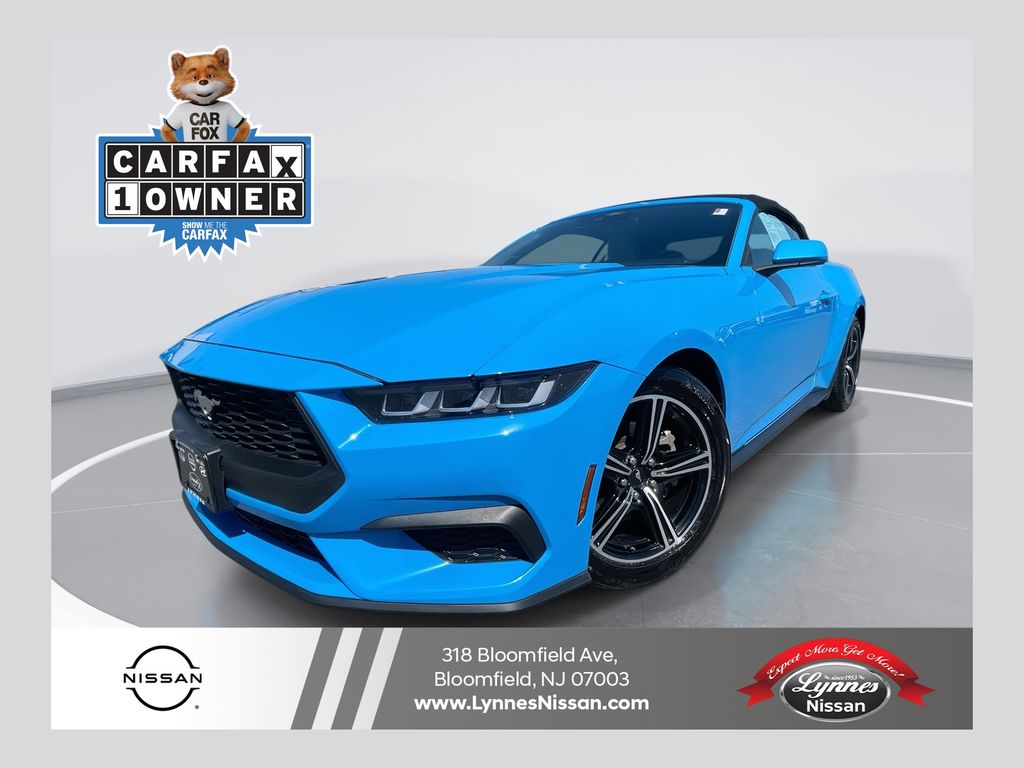 Grabber Blue Metallic 2024 Ford Mustang EcoBoost Premium Convertible RWD Convertible Rear-Wheel Drive Automatic