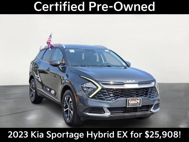 Gravity Gray 2023 Kia Sportage Hybrid SUV / Crossover All-Wheel Drive 6-Speed Automatic