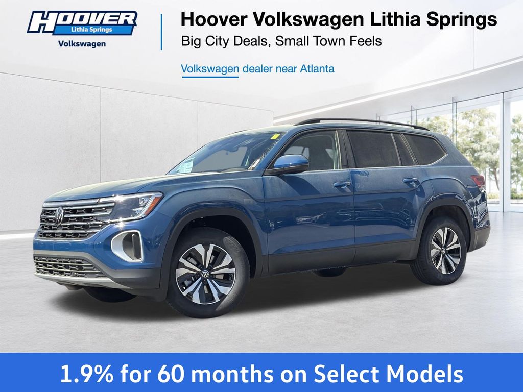 Mountain Lake Blue Metallic 2026 Volkswagen Atlas SUV / Crossover Front-Wheel Drive 8-Speed Automatic