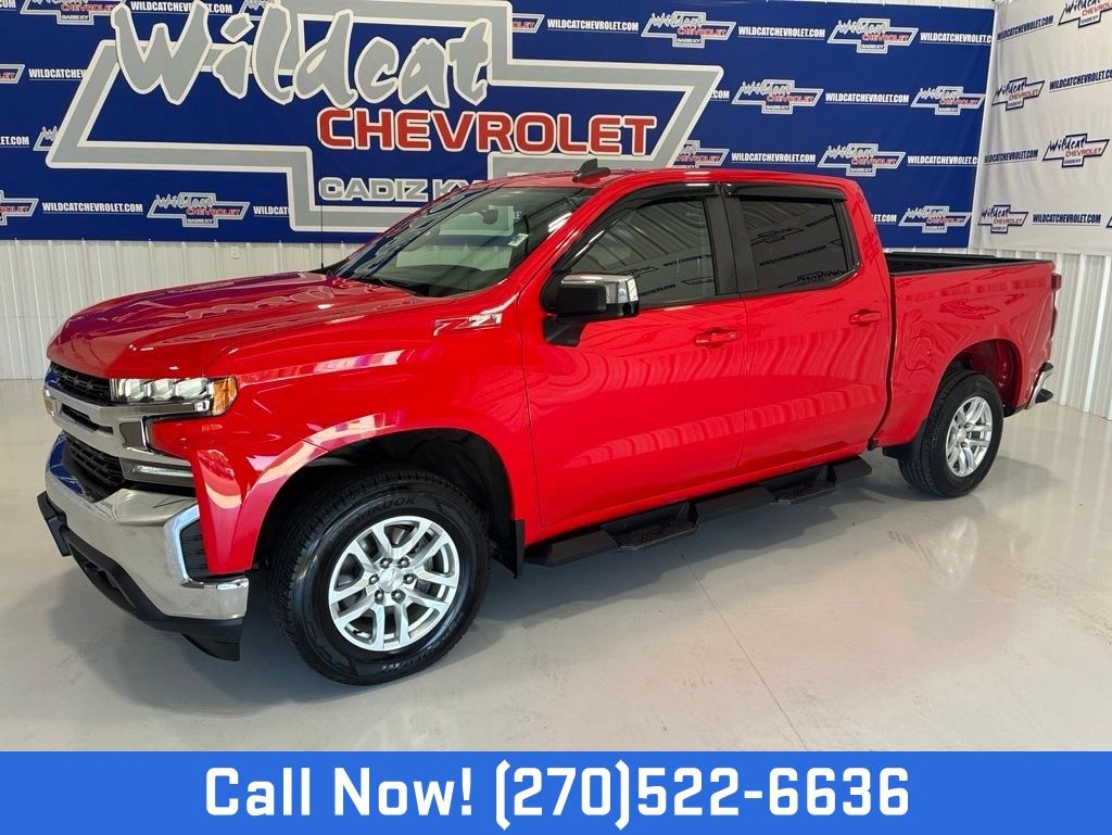 Red Hot 2021 Chevrolet Silverado 1500 Pickup Truck Four-Wheel Drive 8-Speed Automatic