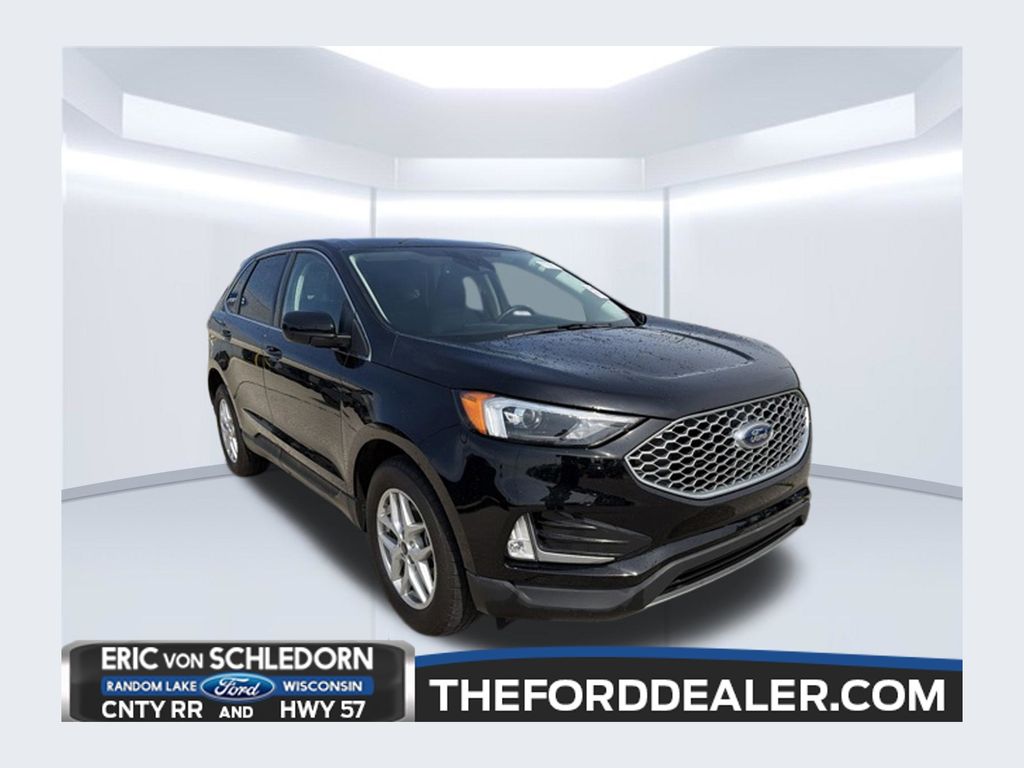 Black Metallic 2024 Ford Edge SUV / Crossover All-Wheel Drive 8-Speed Automatic