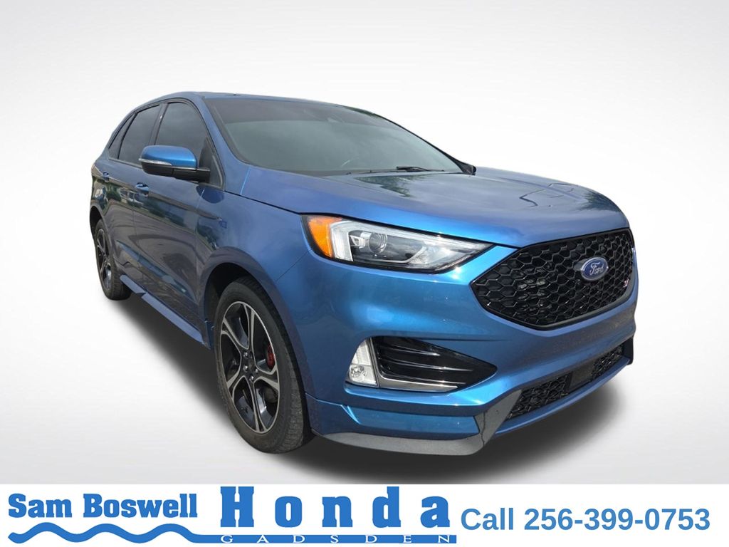 Blue Metallic 2019 Ford Edge SUV / Crossover All-Wheel Drive 8-Speed Automatic