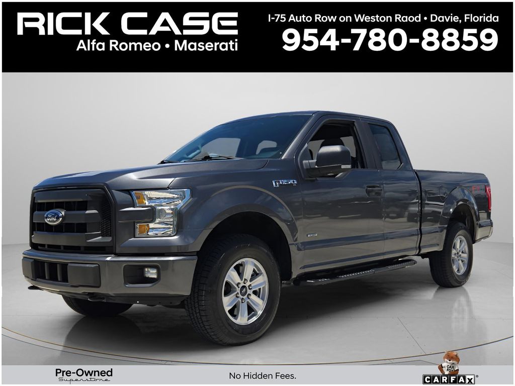 Gray (Magnetic) 2017 Ford F-150 XL SuperCab 4WD Pickup Truck Four-Wheel Drive 6-Speed Automatic