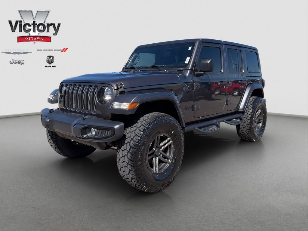 Gray (Granite Crystal Metallic Clearcoat) 2020 Jeep Wrangler Unlimited Sahara 4WD SUV / Crossover Four-Wheel Drive 8-Speed Automatic