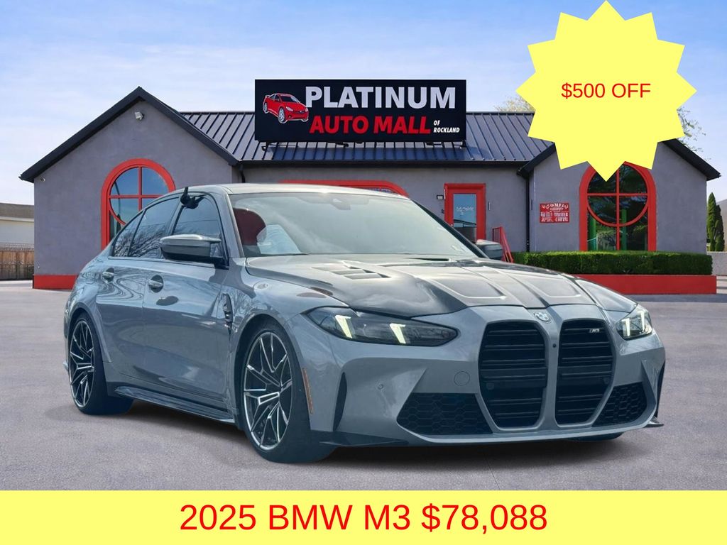 Gray (Brooklyn Grey Metallic) 2025 BMW M3 RWD Sedan Rear-Wheel Drive 6-Speed Manual