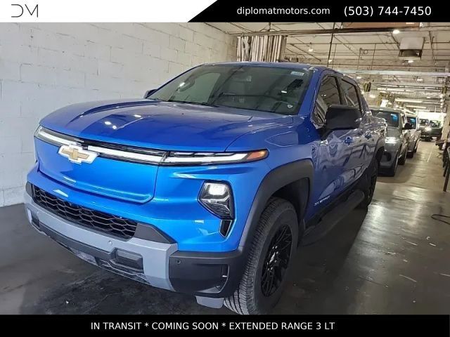 Riptide Blue Metallic 2025 Chevrolet Silverado EV LT Crew Cab e4WD Pickup Truck All-Wheel Drive 1-Speed Automatic