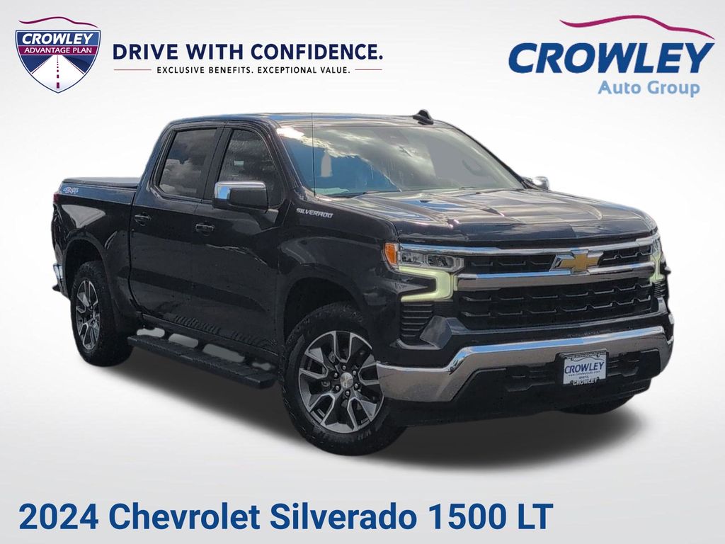 Dark Ash Metallic 2024 Chevrolet Silverado 1500 Pickup Truck Four-Wheel Drive 8-Speed Automatic