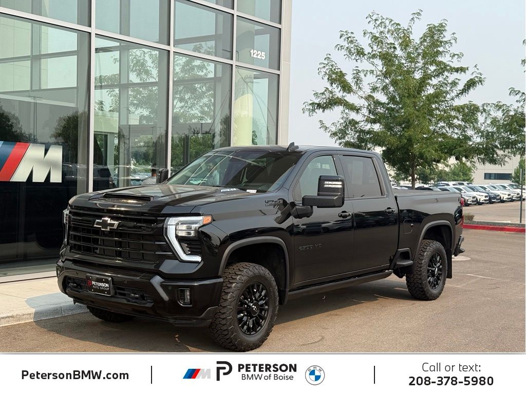 Black 2024 Chevrolet Silverado 2500HD Pickup Truck Four-Wheel Drive Automatic