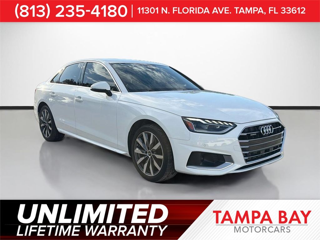 Ibis White 2021 Audi A4 Sedan All-Wheel Drive 7-Speed Automatic