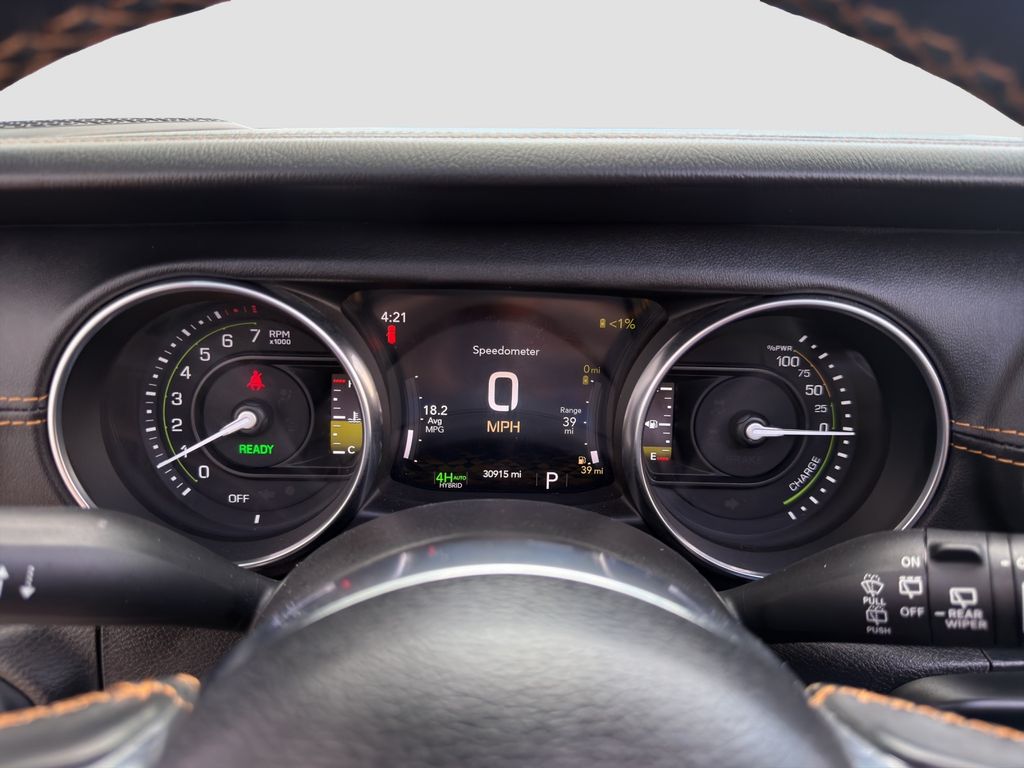 Used 2021 White Jeep Unlimited Sahara High Altitude 4xe image 11